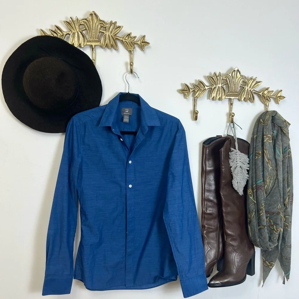 Denim like slim for button down xs ptp 17.5” - Picture 2 of 2